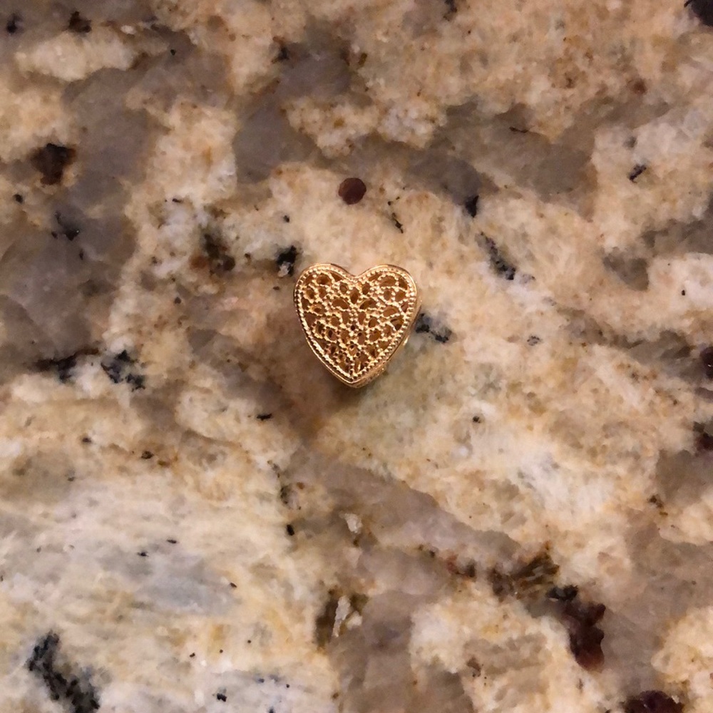 Gold pandora charm